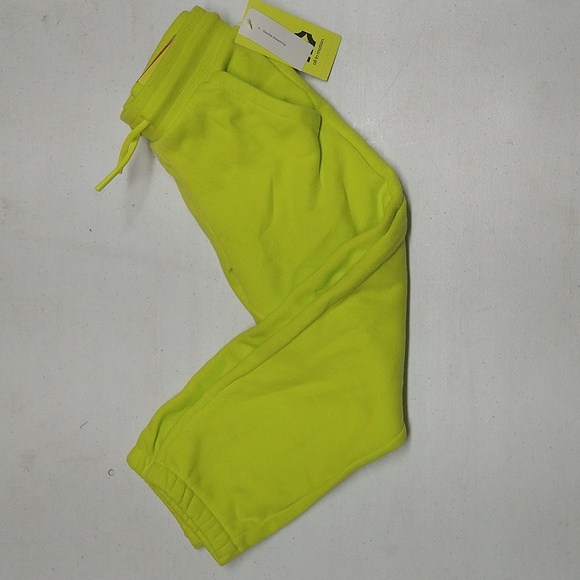 NEW! 2pc Set - Boys Fleece Hooded Sweatshirt Hoodie & Joggers, Bright Lime - Picture 12 of 16